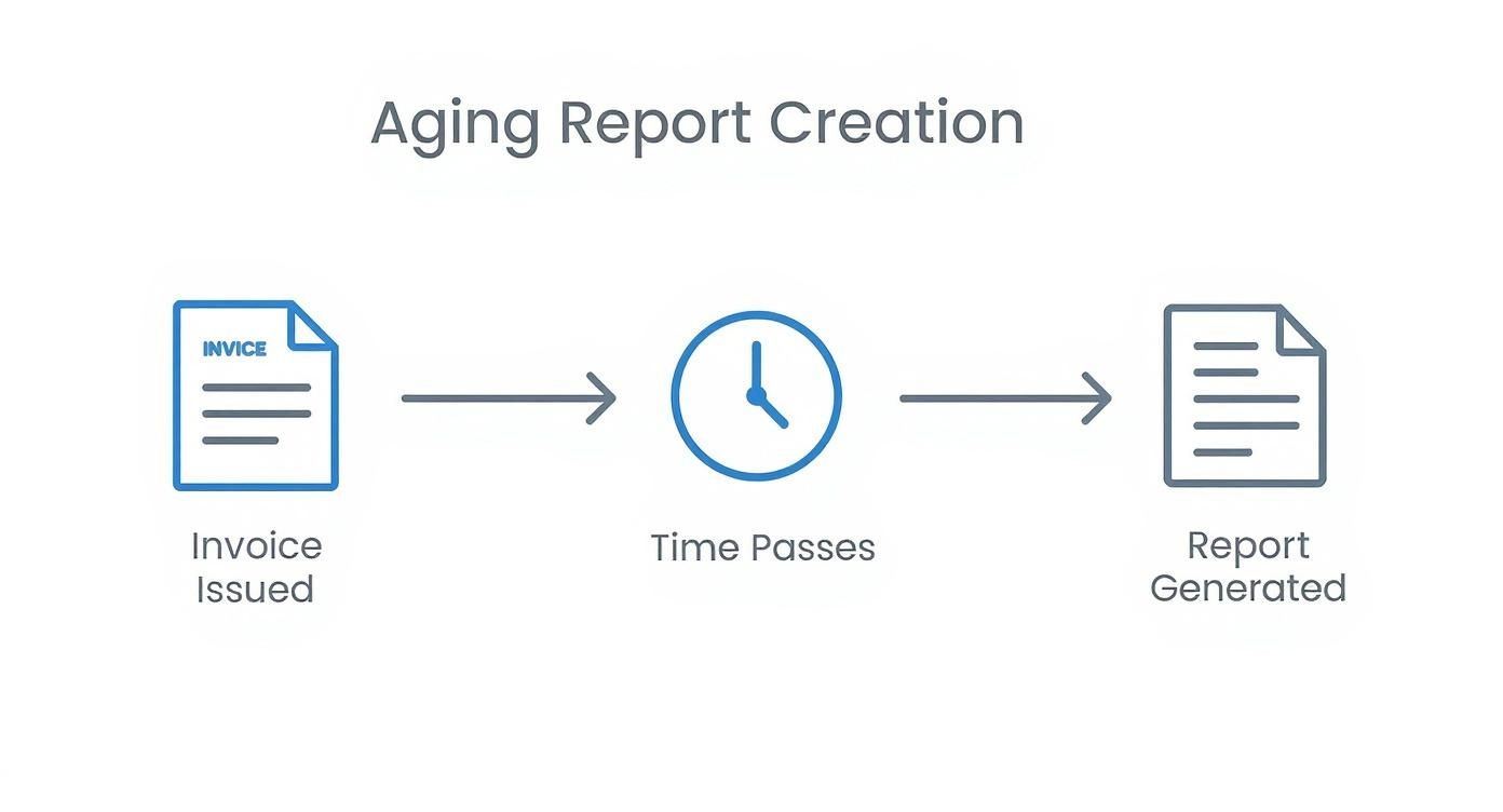 Infographic about what is an aging report