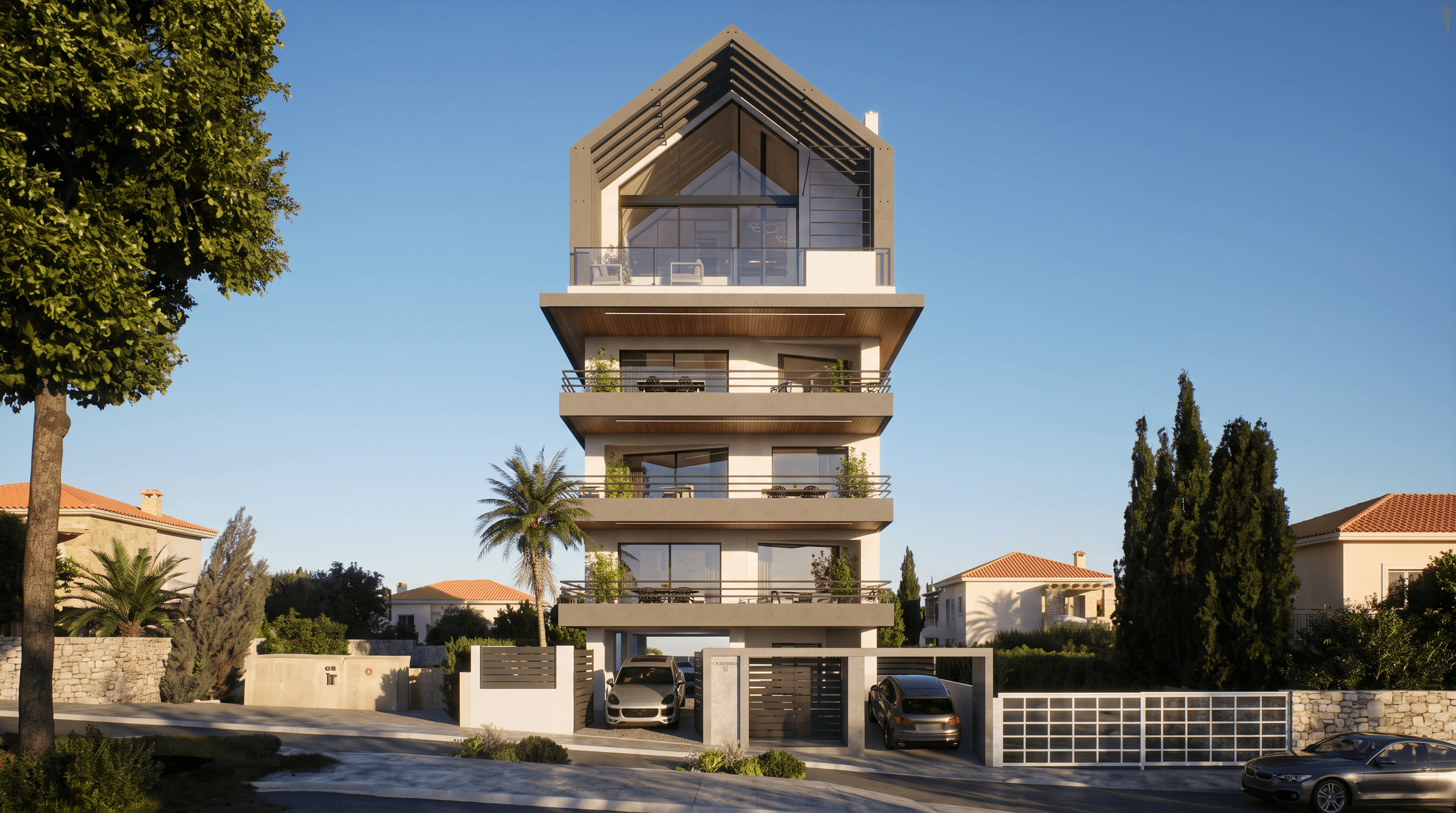 Alimos exterior architectural visualisation 5