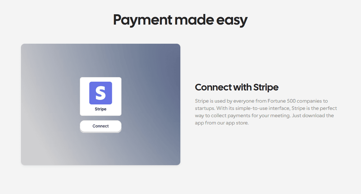 Connect with Stripe on Cal.com