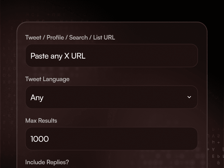 how to configure tweet scraper