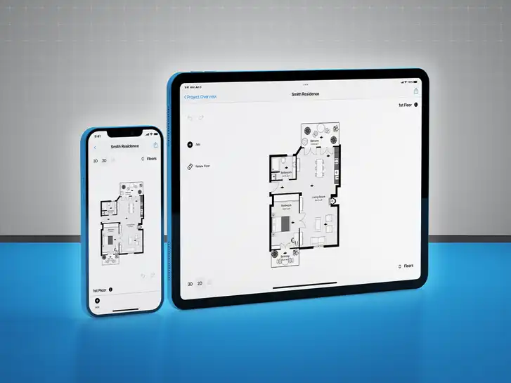 magic plan supporting seamless floor plan access across mobile and tablet devices for field teams