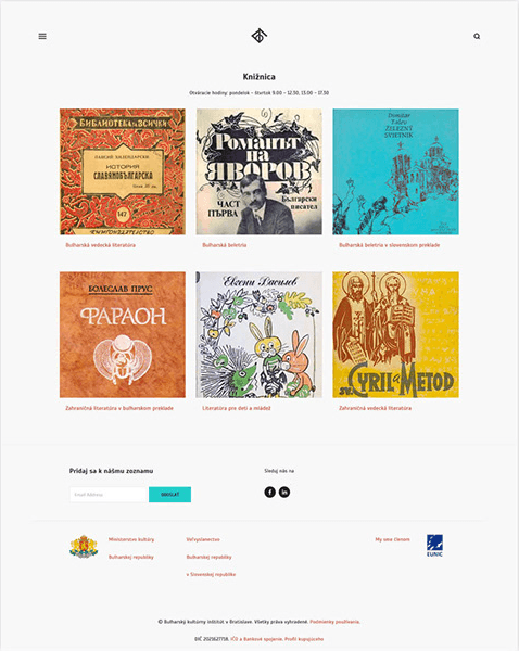 Preview of the library page catalogues with different book cover featuring each genre