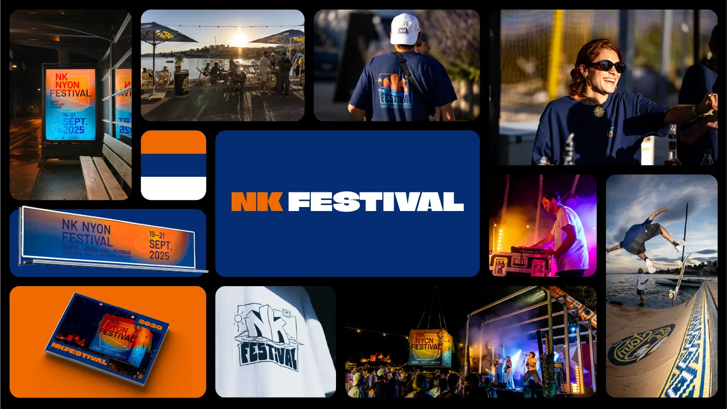 Identité visuelle du NK Nyon Festival