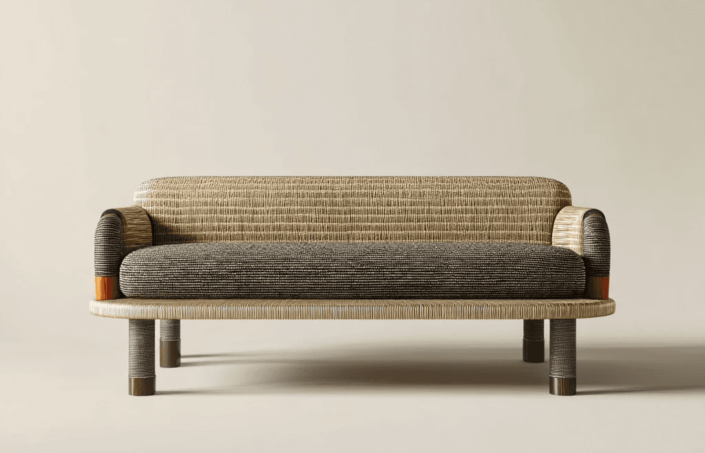 Seating shaped for togetherness.  Where form stretches to accommodate many,  and material holds a quiet sense of closeness.