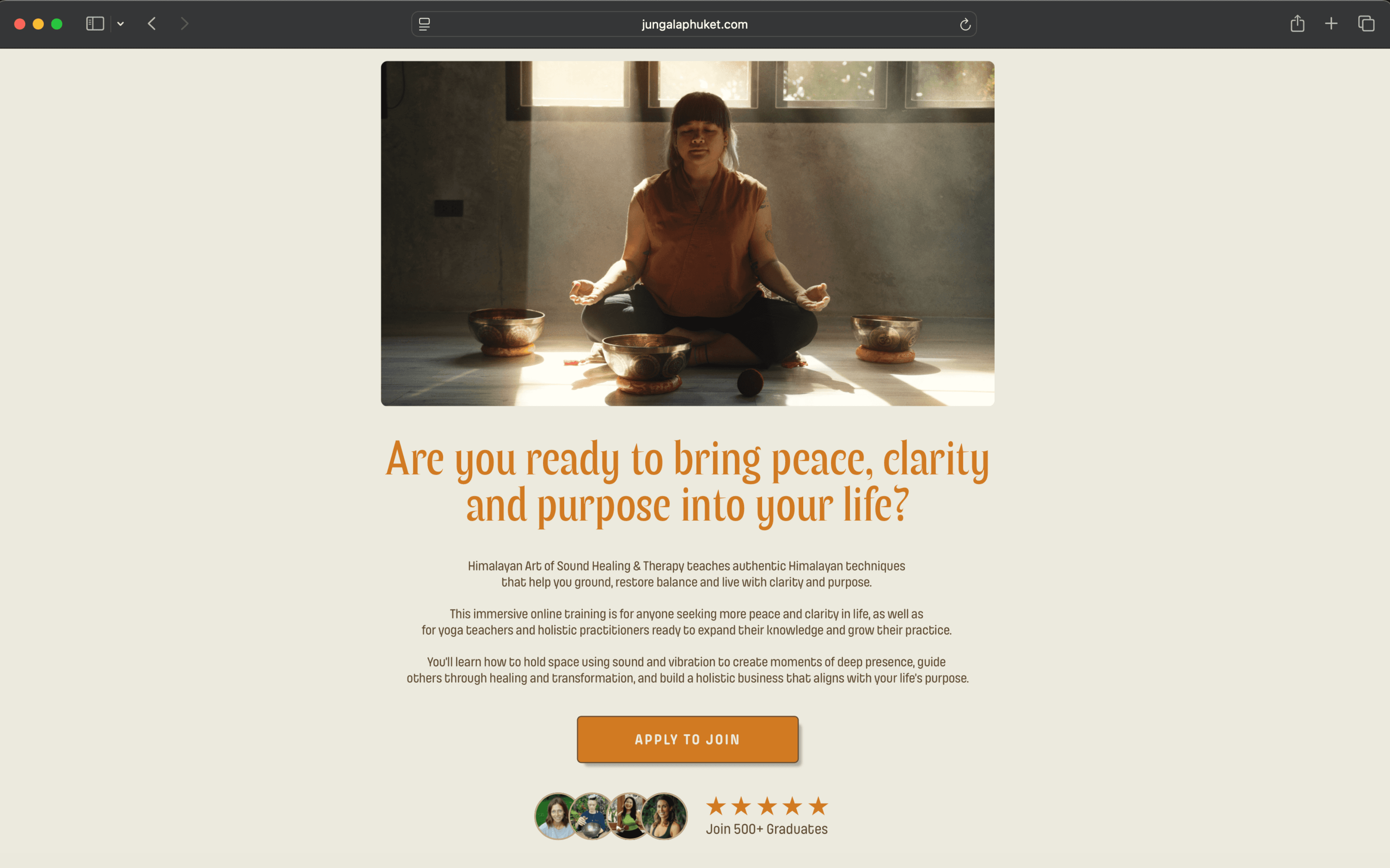 Jungala Phuket website