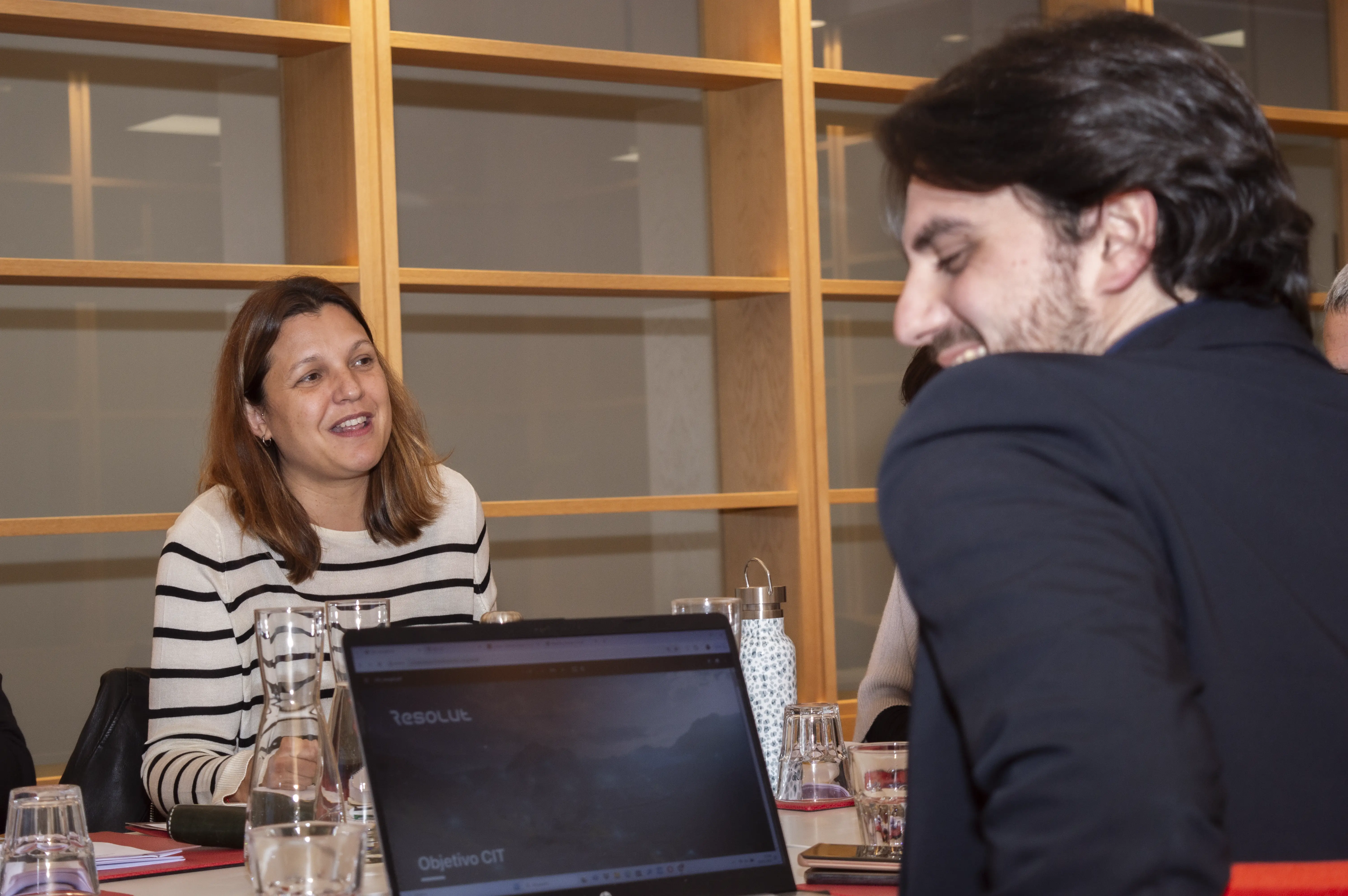 Yasodhara y Antonio Espejo en la visita de Francesc Boya a la Red CIt