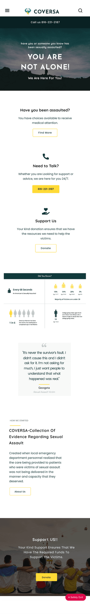 safty exit feature-mobile coversa