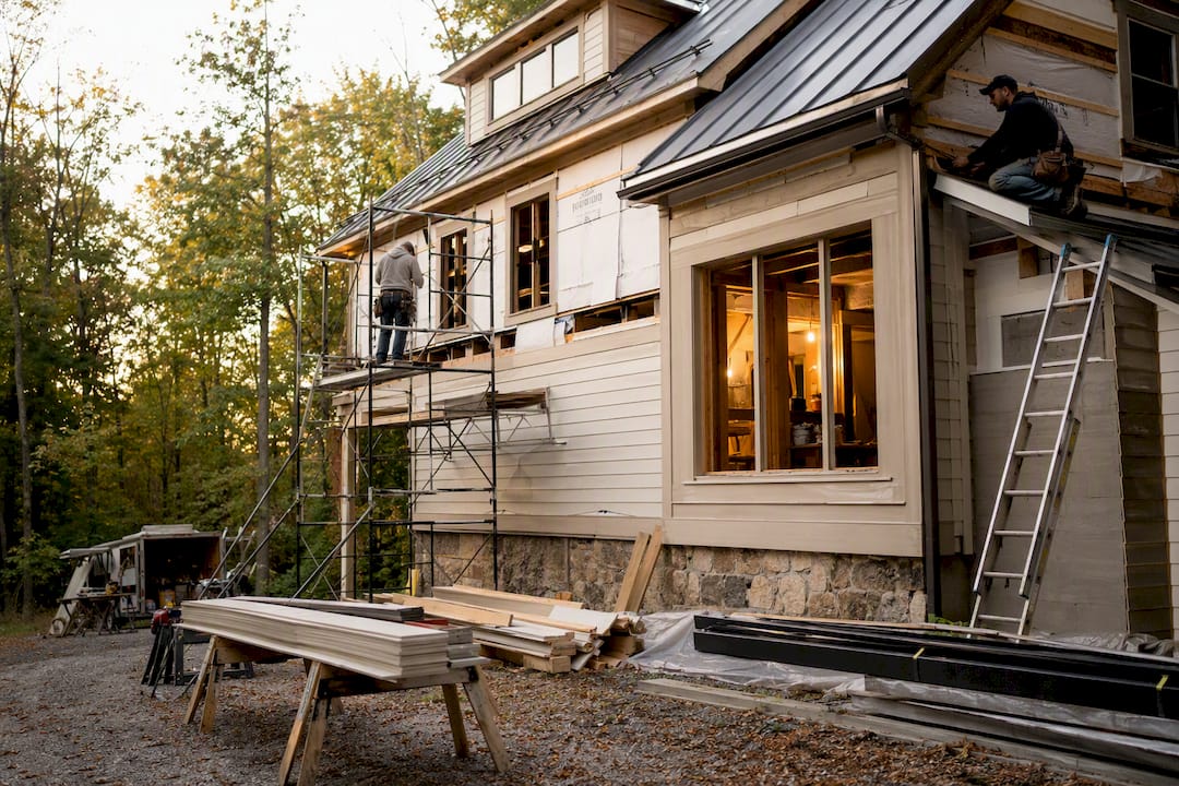 Residential exterior renovation multi-trade site