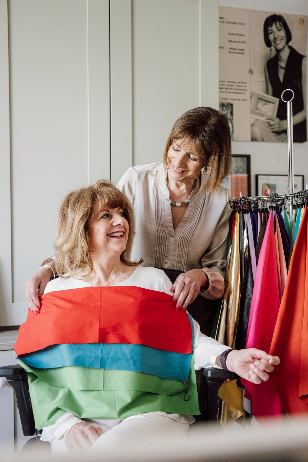 Izzy and her colour analysis client