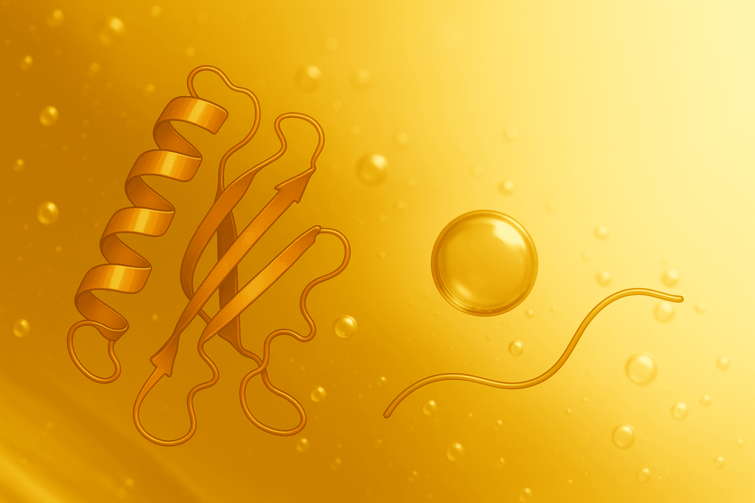 Side-by-side ribbon diagrams comparing full-length human growth hormone to its small C-terminal fragment