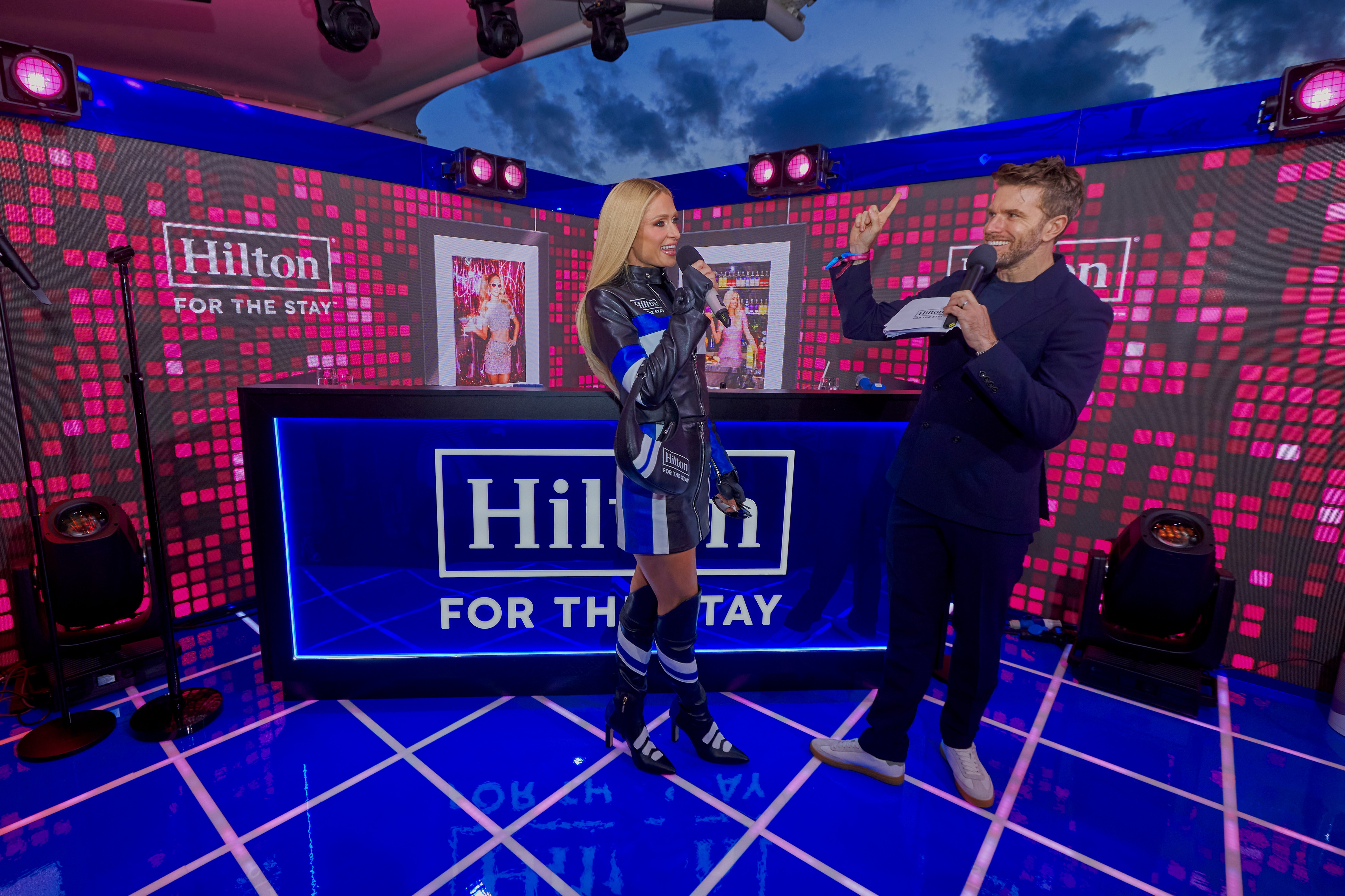 Event photography of Paris Hilton at Launch event party, British Grand Prix Silverstone, Formula 1