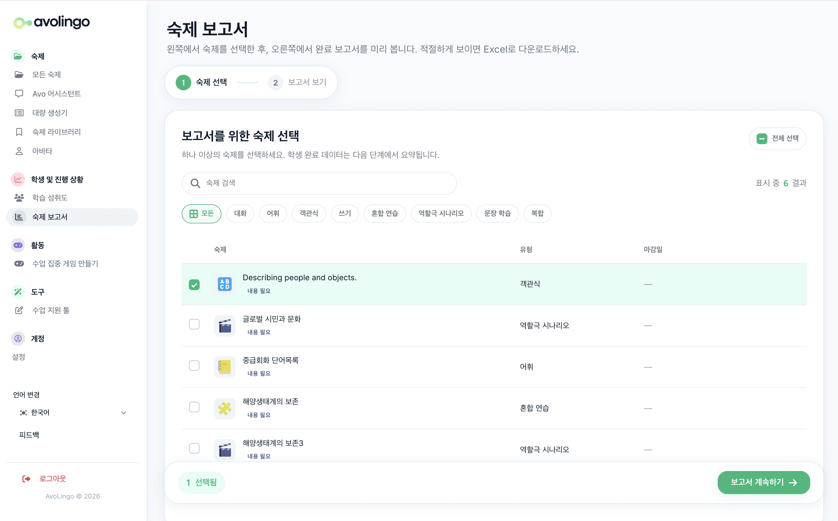 dashboard of ai analytics application