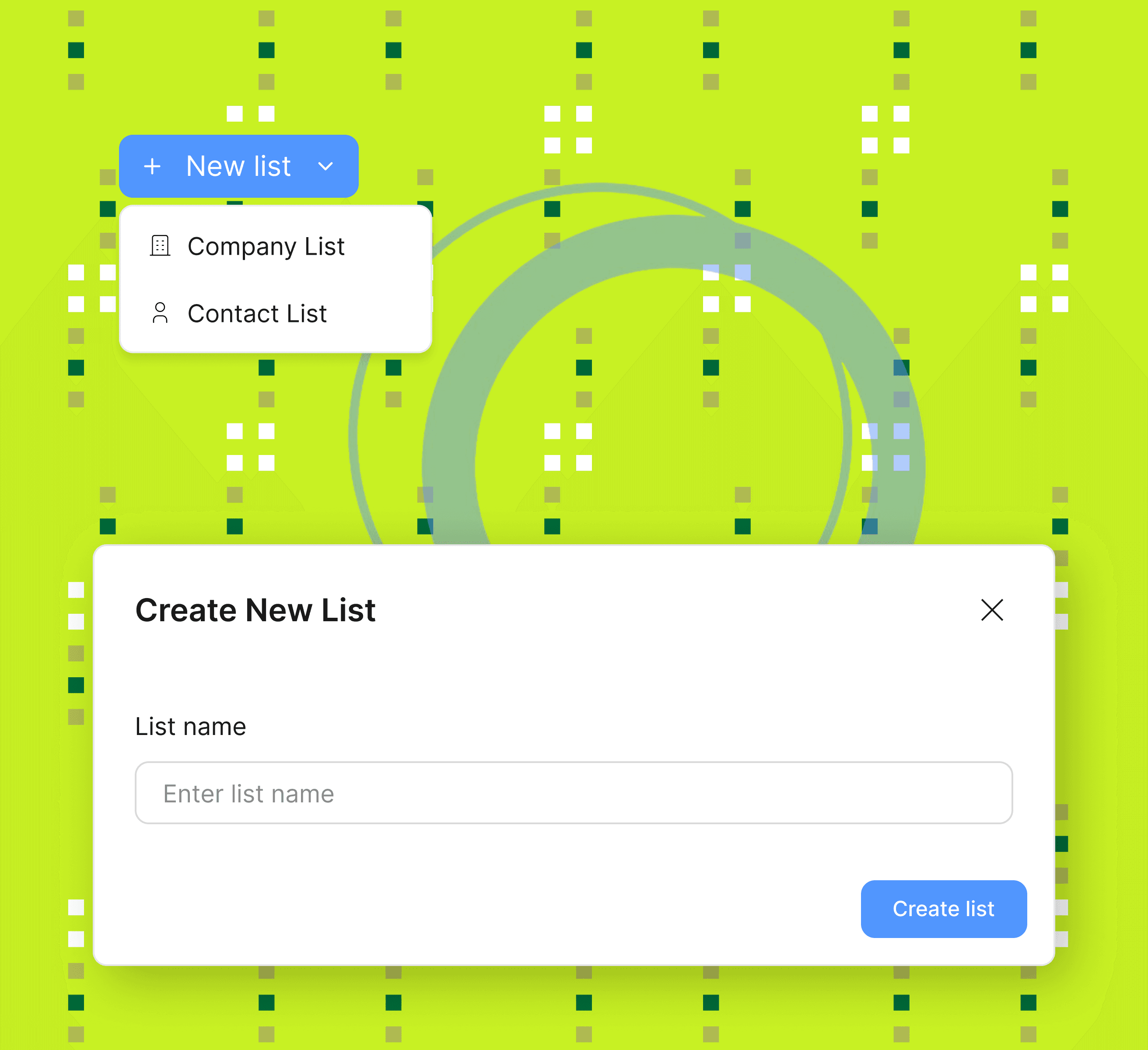 Airstride Prospect Saved Lists.