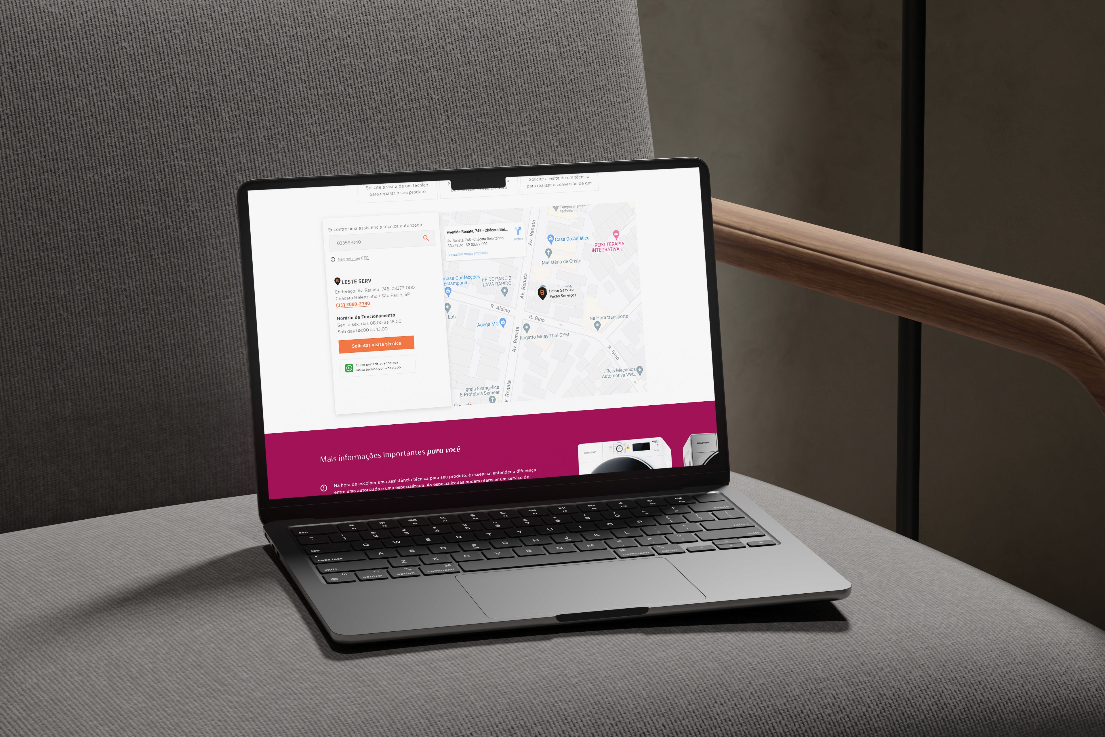 Project showcase laptop mockup
