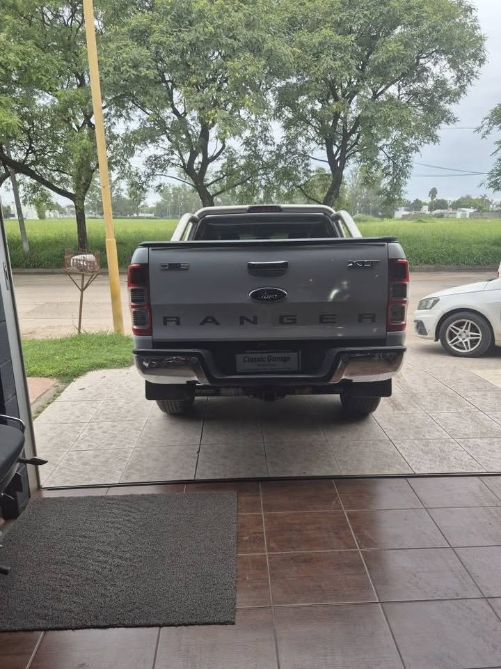 side view of blue car