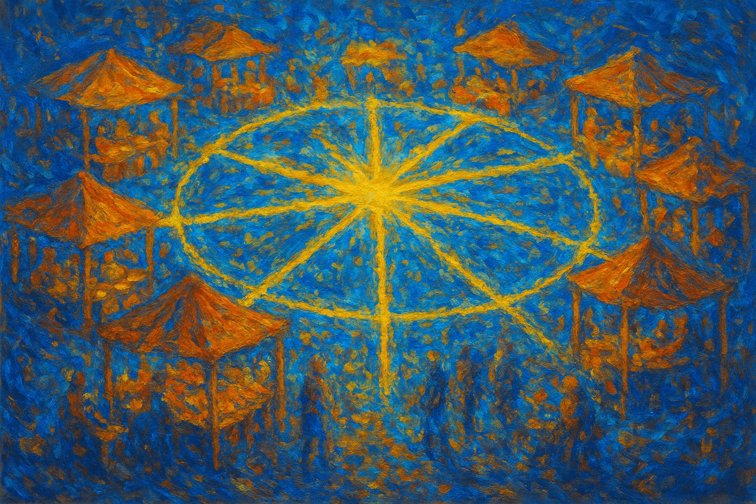 Abstract digital trade network symbolizing global ecommerce data flow