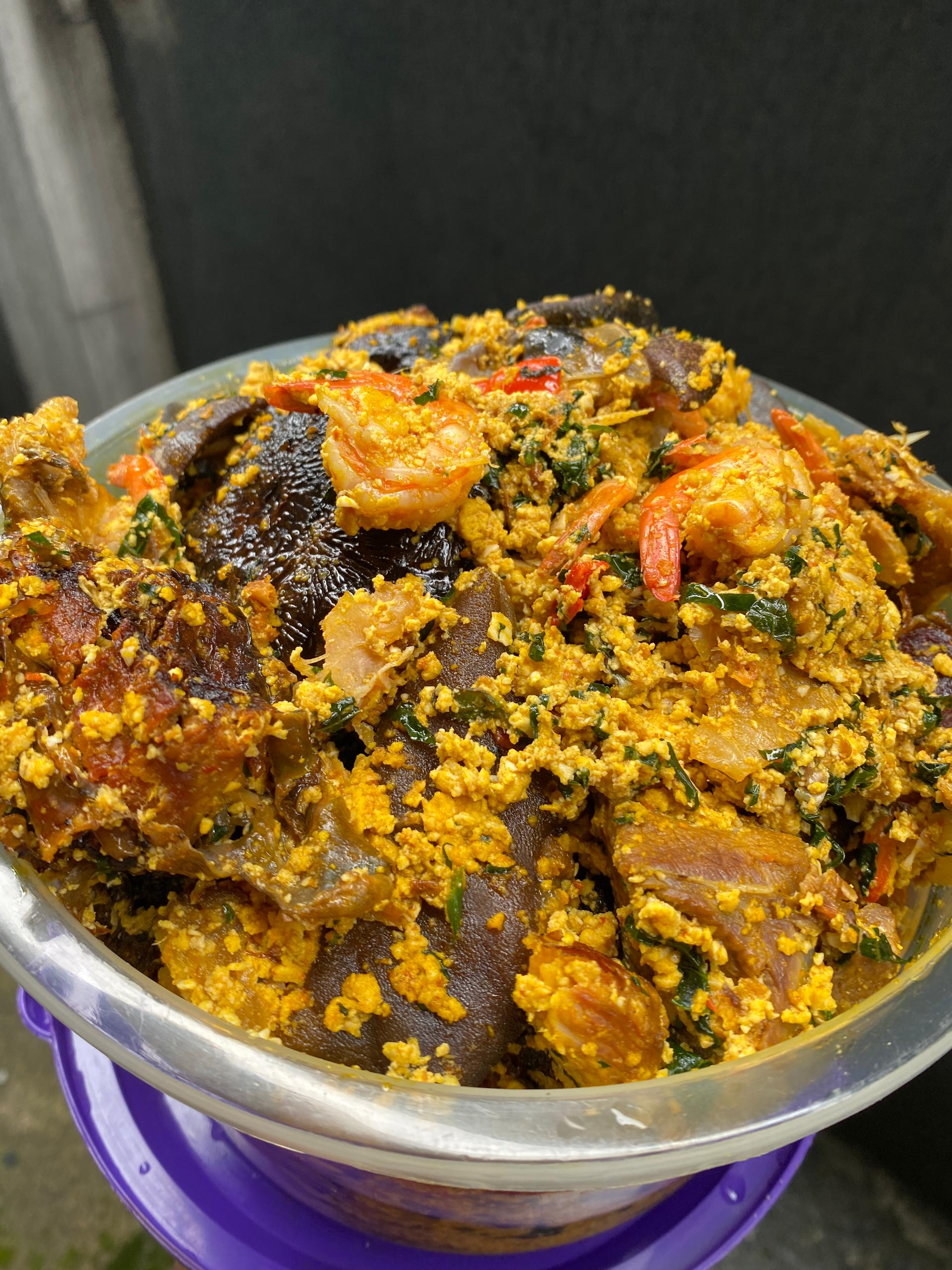 Bowl of Egusi Soup