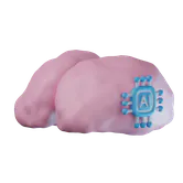 Free 3D AI brain icon
