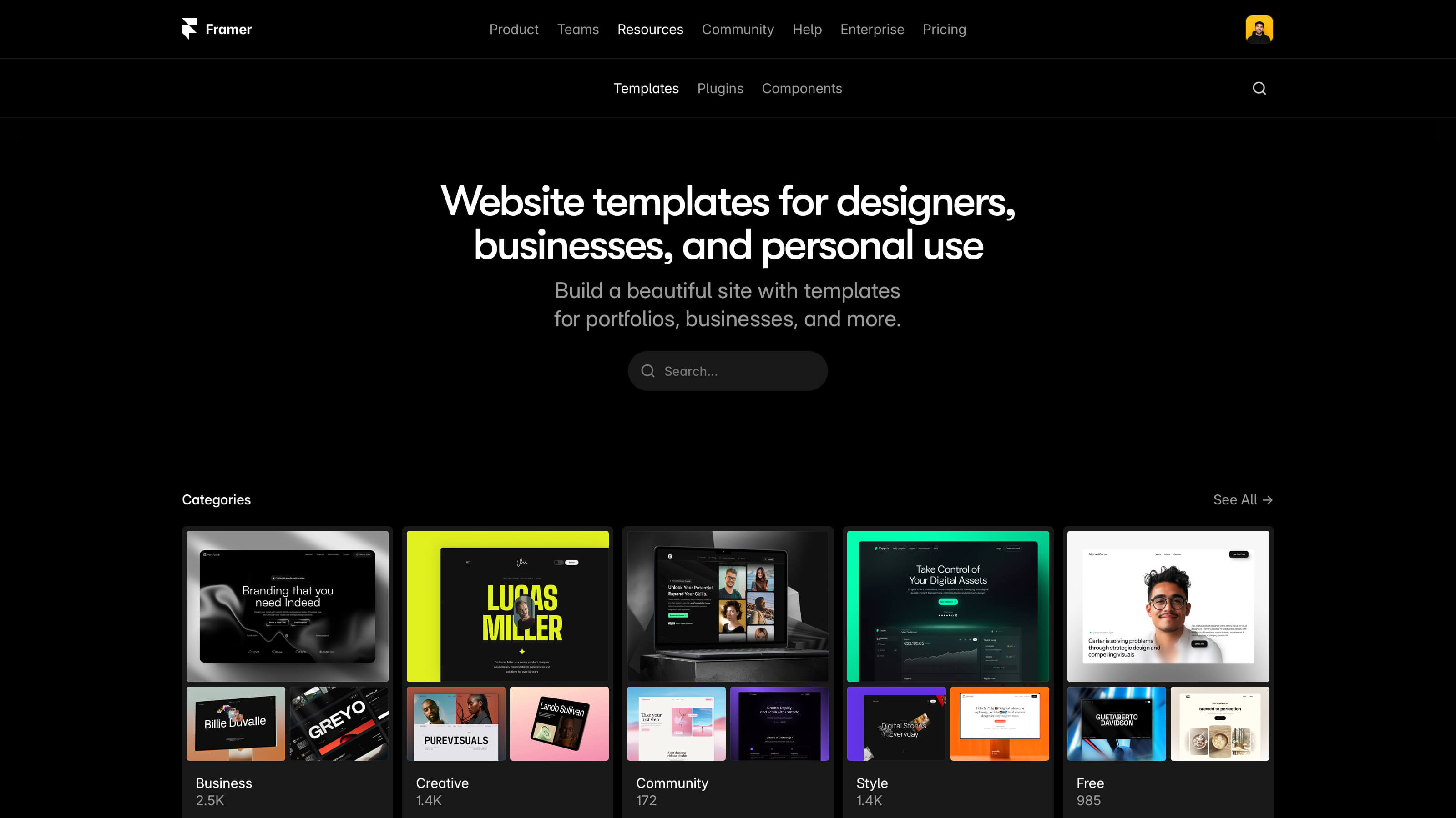 Framer Marketplace