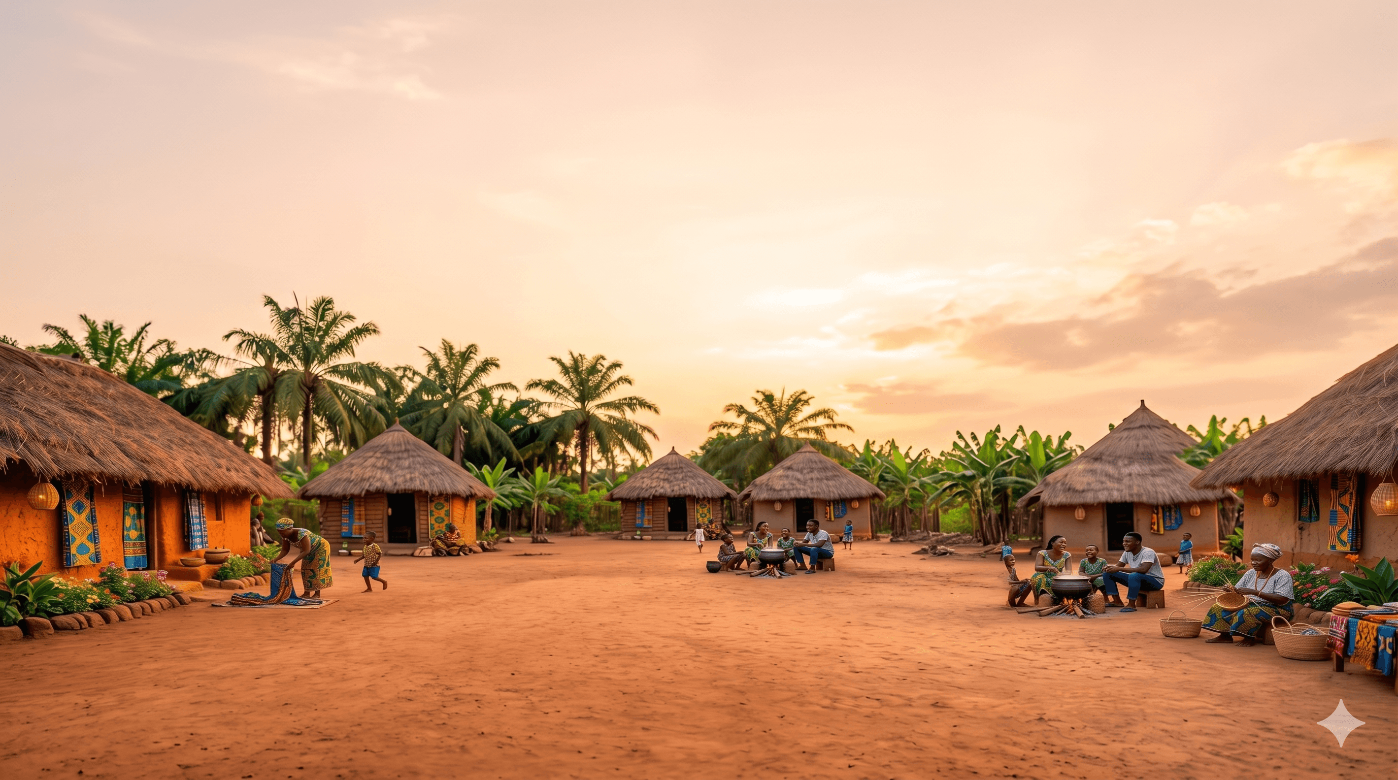 Vineyard rows with green leafy vines, sunlit. Pathway between rows. Dark sky above.