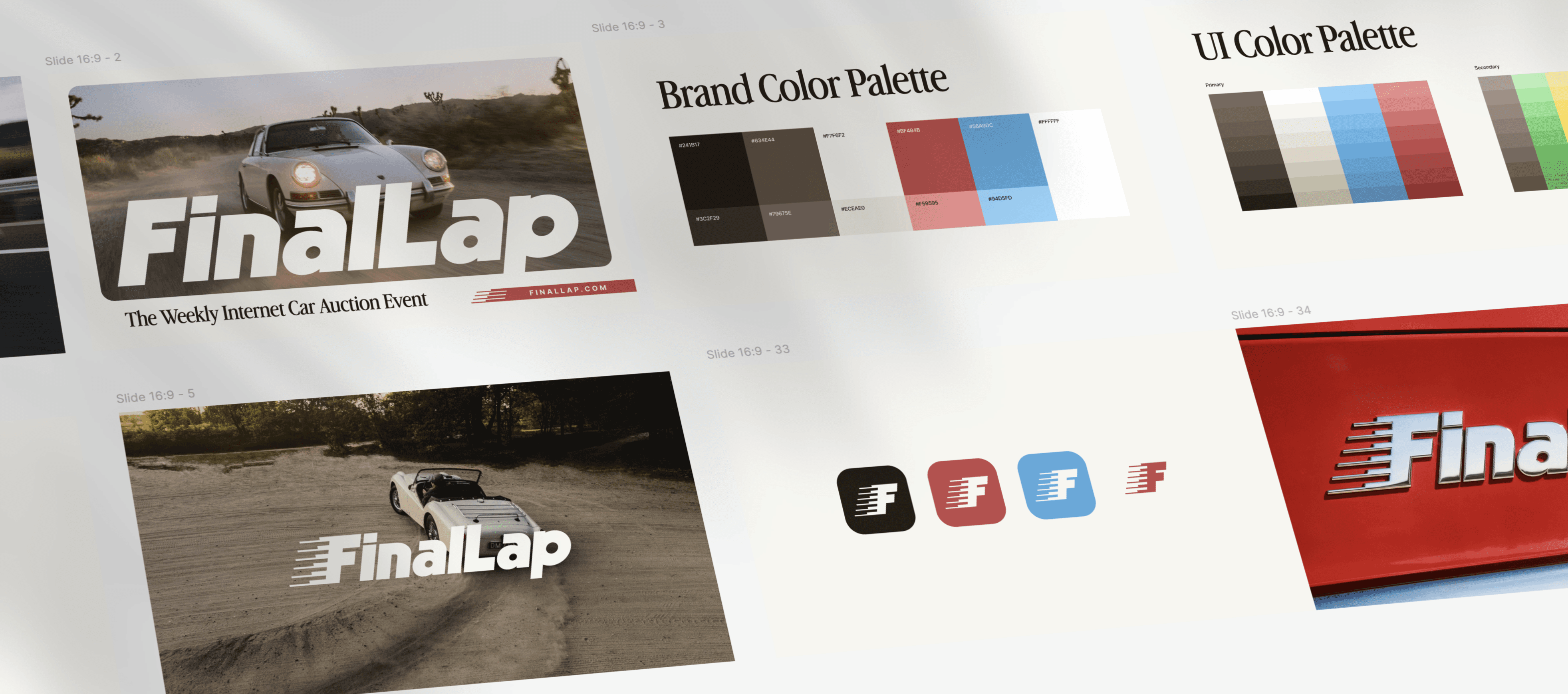 FinalLap brand identity design by Outerbloc