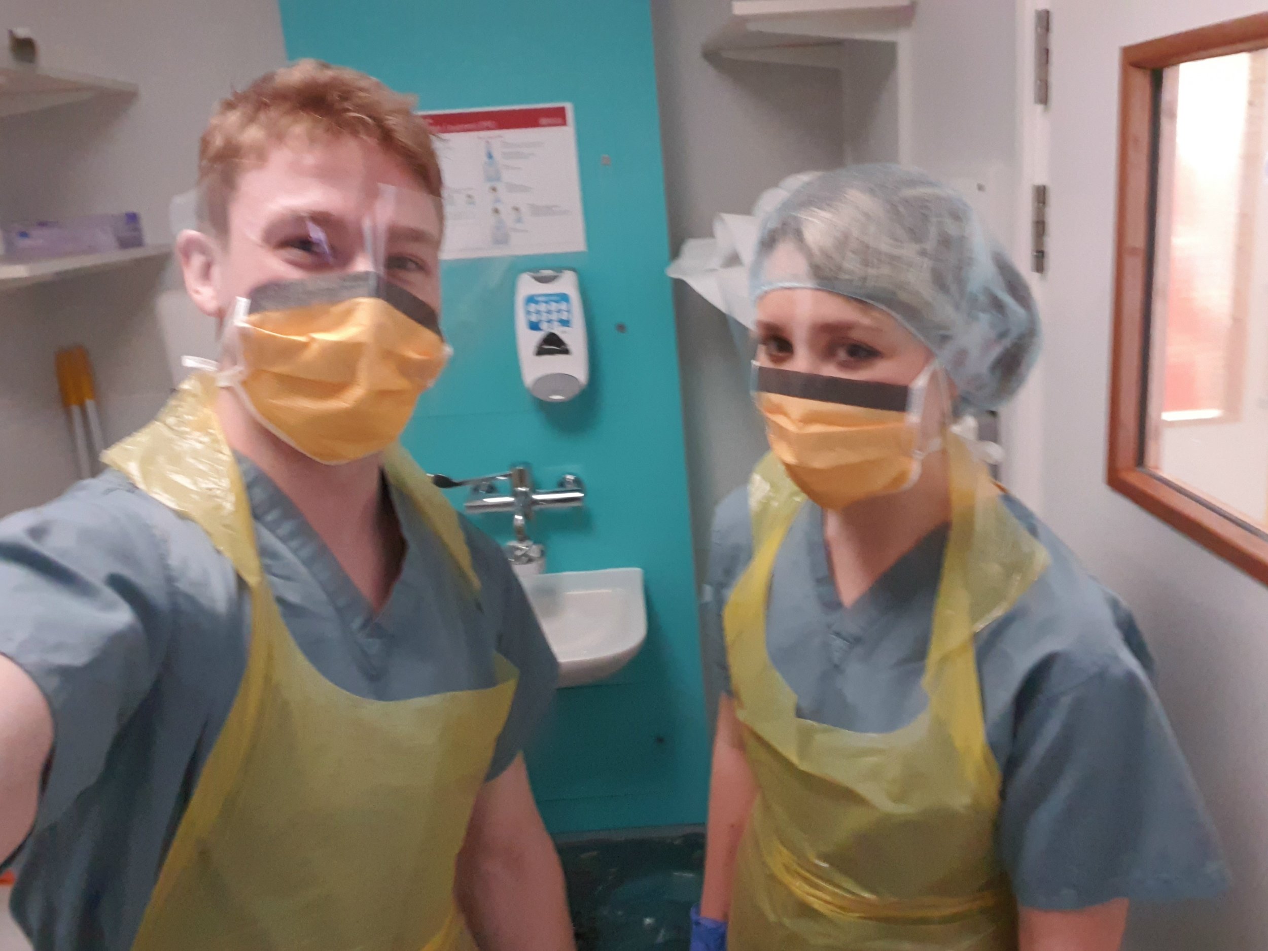 Just before examining a COVID patient, an hour before we went into 20 week lockdown