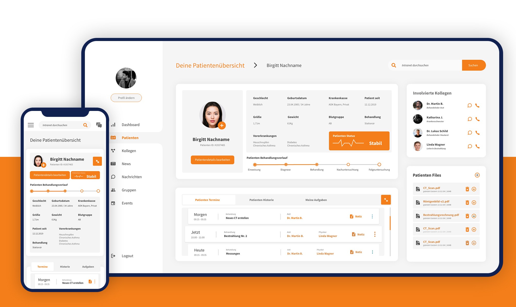 Hospital 2.0 patient details view