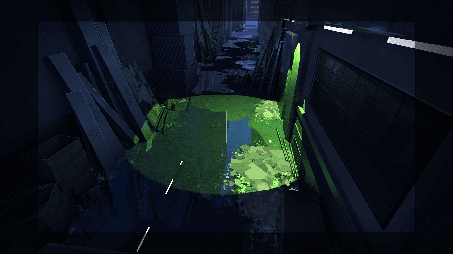 A painted background for an animated short with field guides