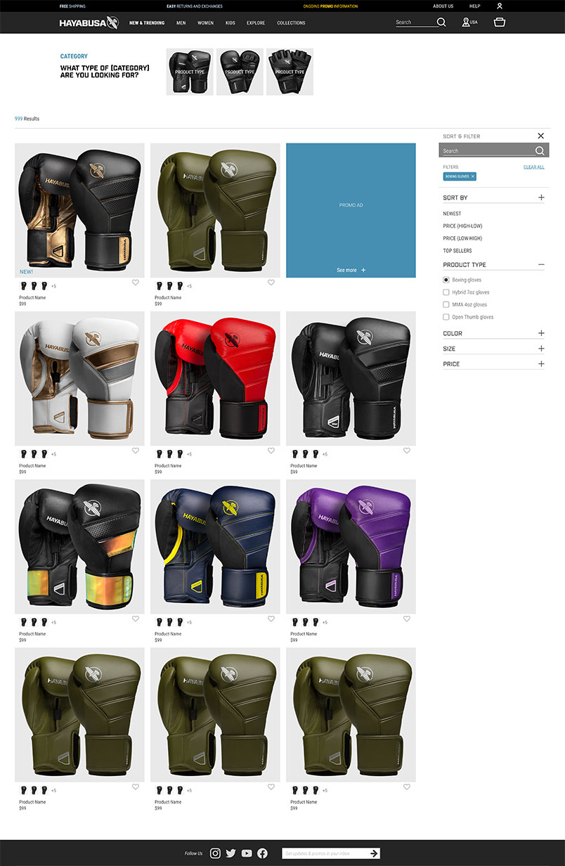 Product Collection Page
