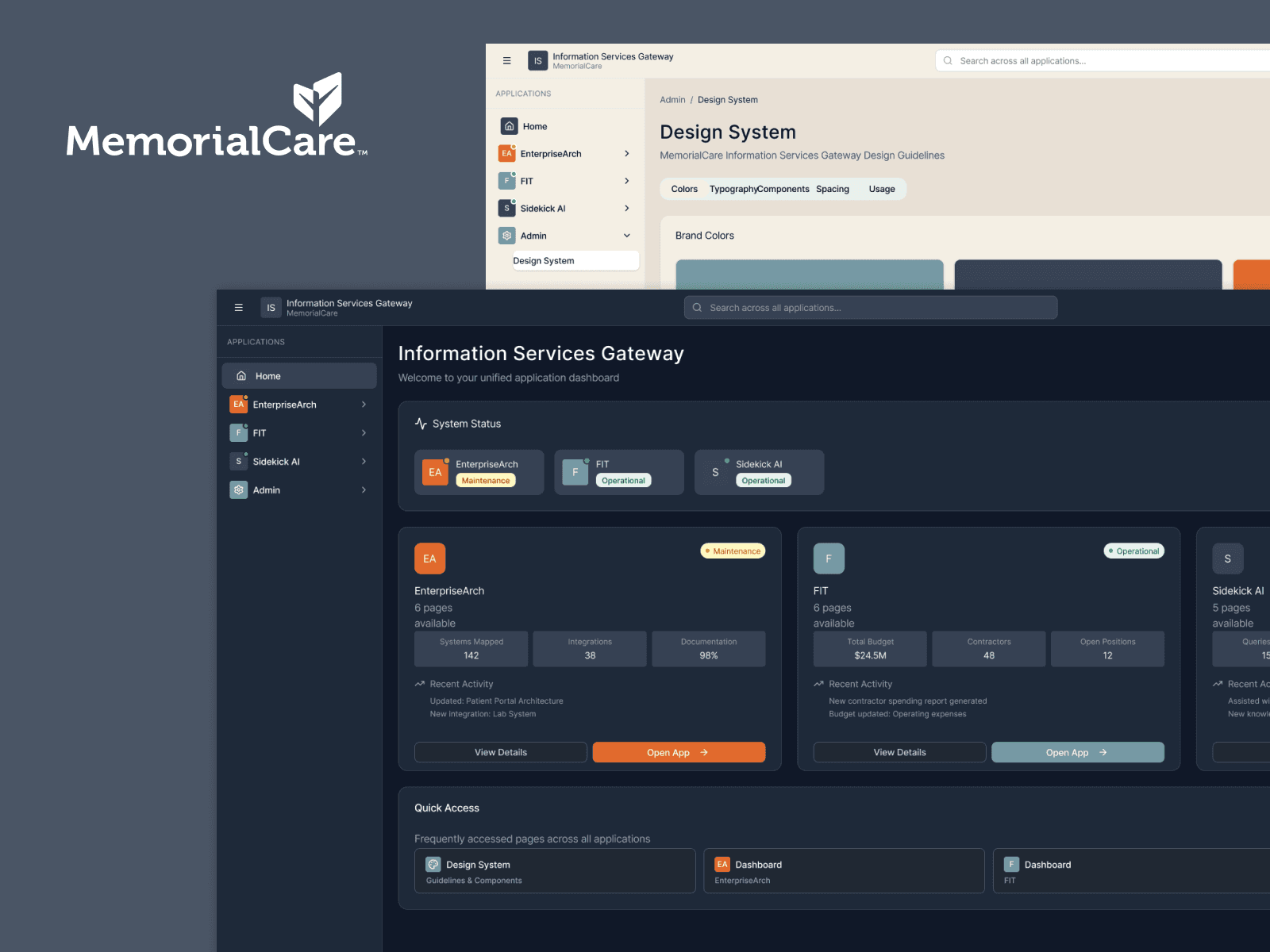 IS Gateway project for MemorialCare
