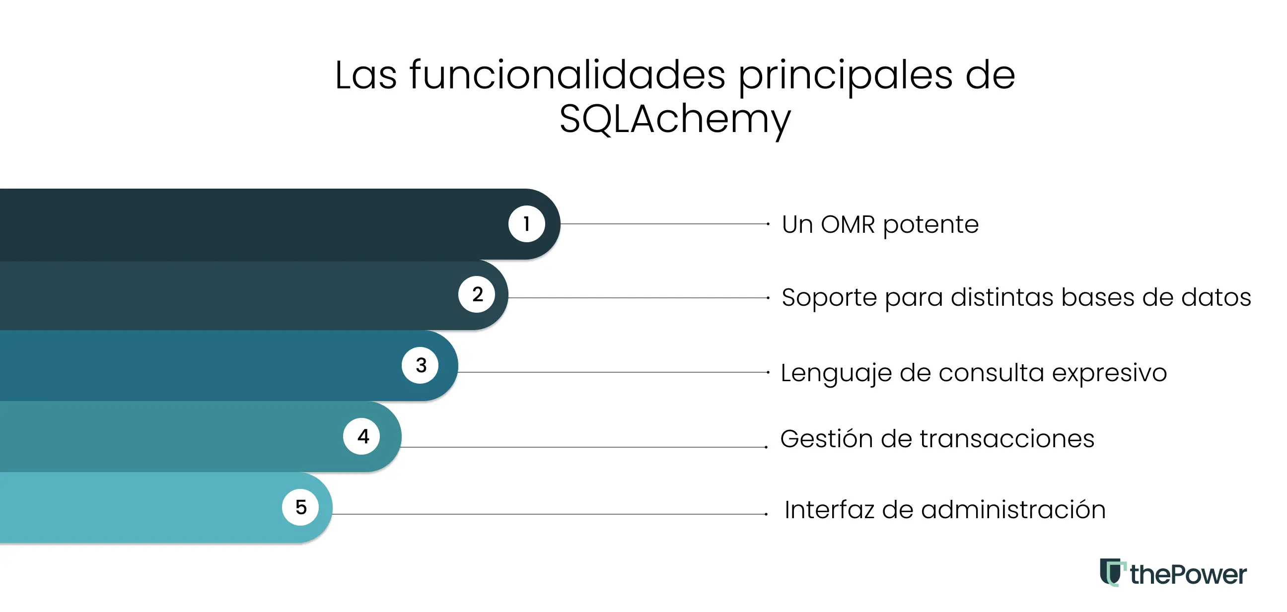 Las funcionalidades principales de SQLAchemy