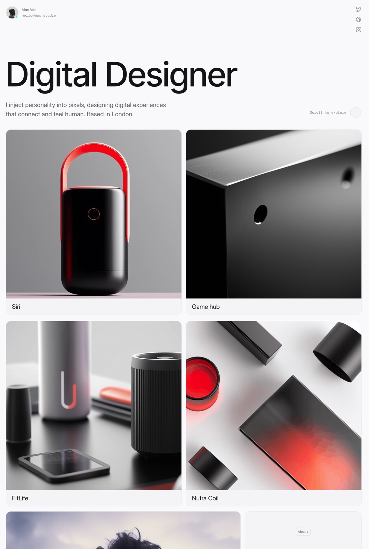 TD_Maxfolio — minimal portfolio template