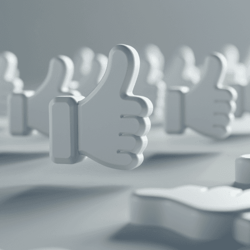 3D Animation Like-Symbole