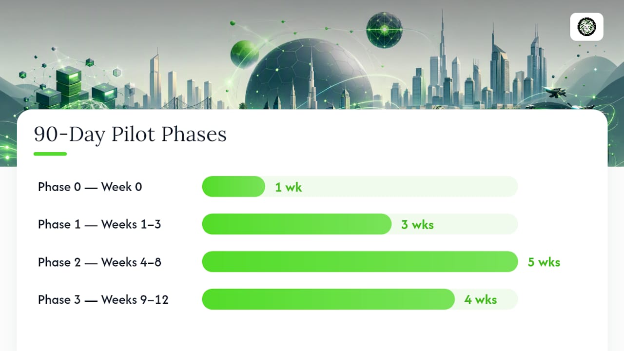 A 90-Day Pilot: Step-by-Step Roadmap — overview diagram