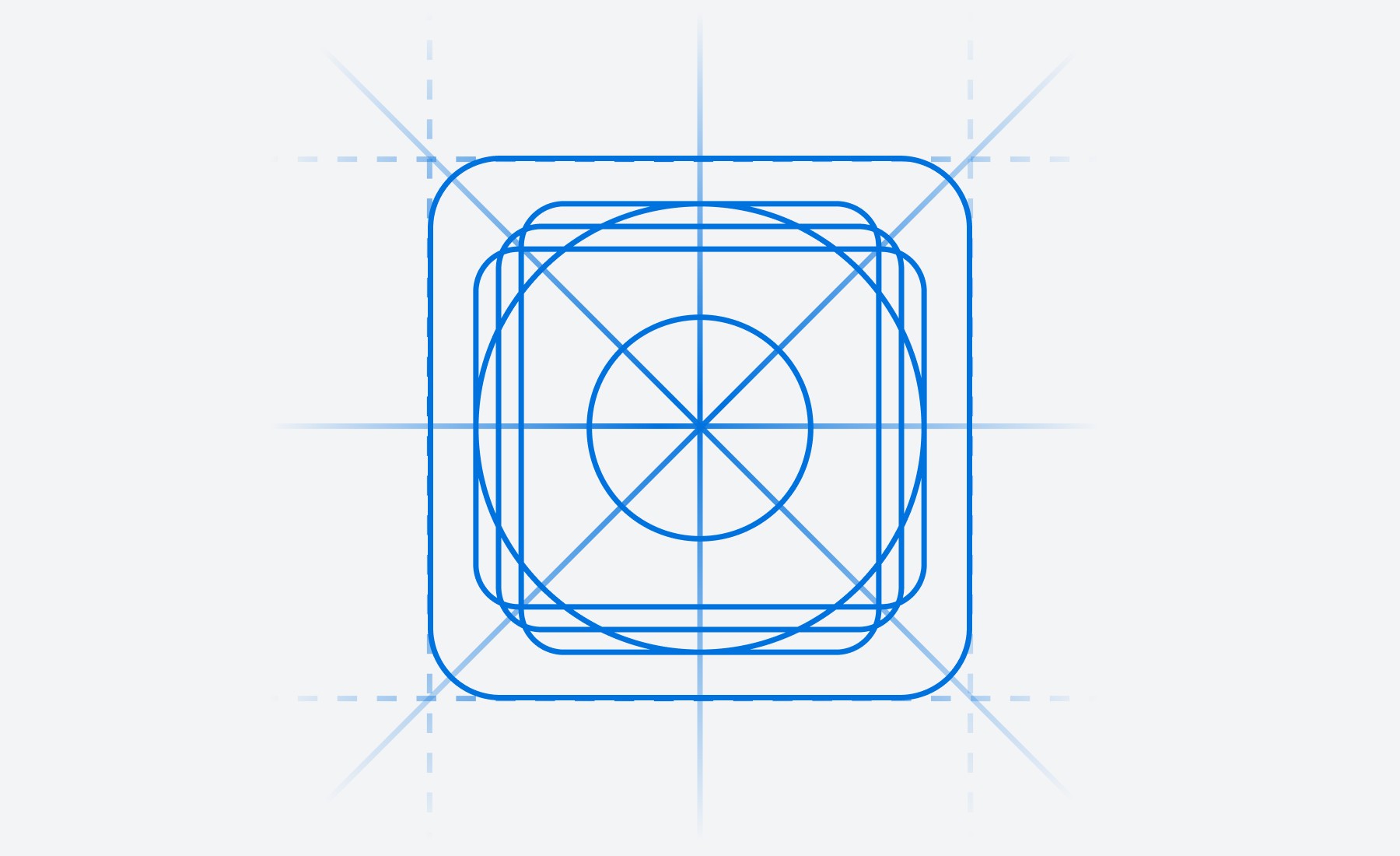 24px grid layout for icon design, illustrating precise alignment and spacing guidelines to ensure consistency and visual balance in UI elements.