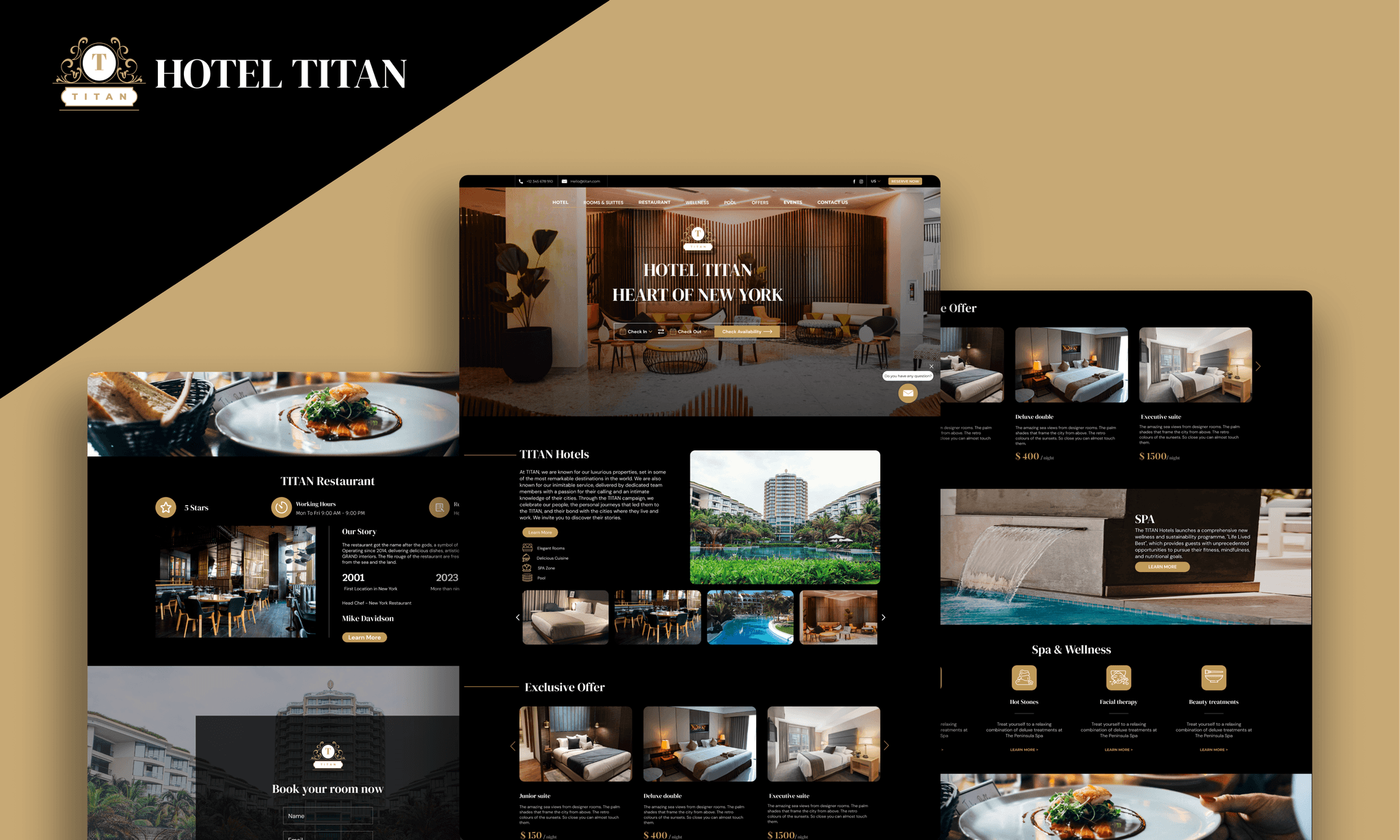 A thumbnail of Titan's vibrant and user-friendly website design.