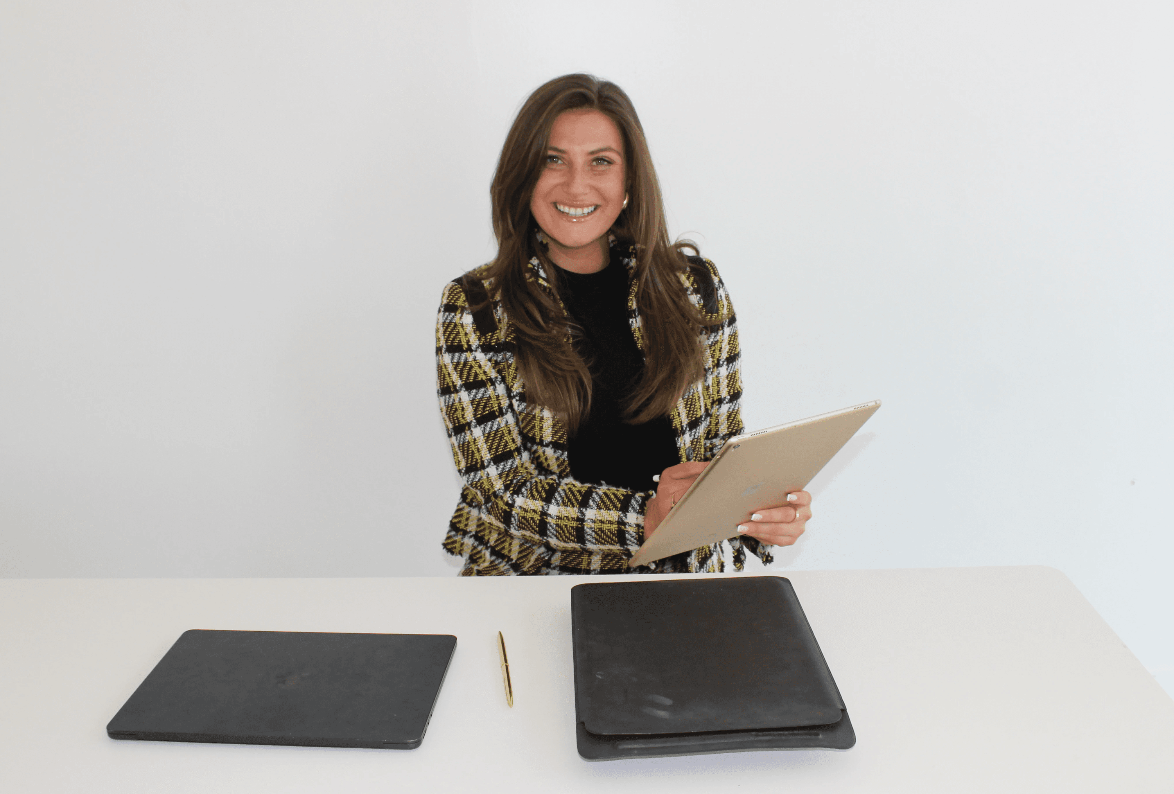 person sitting in a chair in front of a man