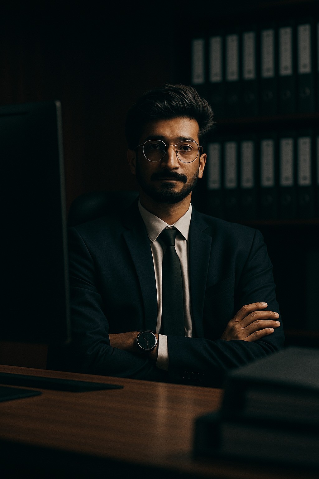 Portrait of portfolio creator – front view
