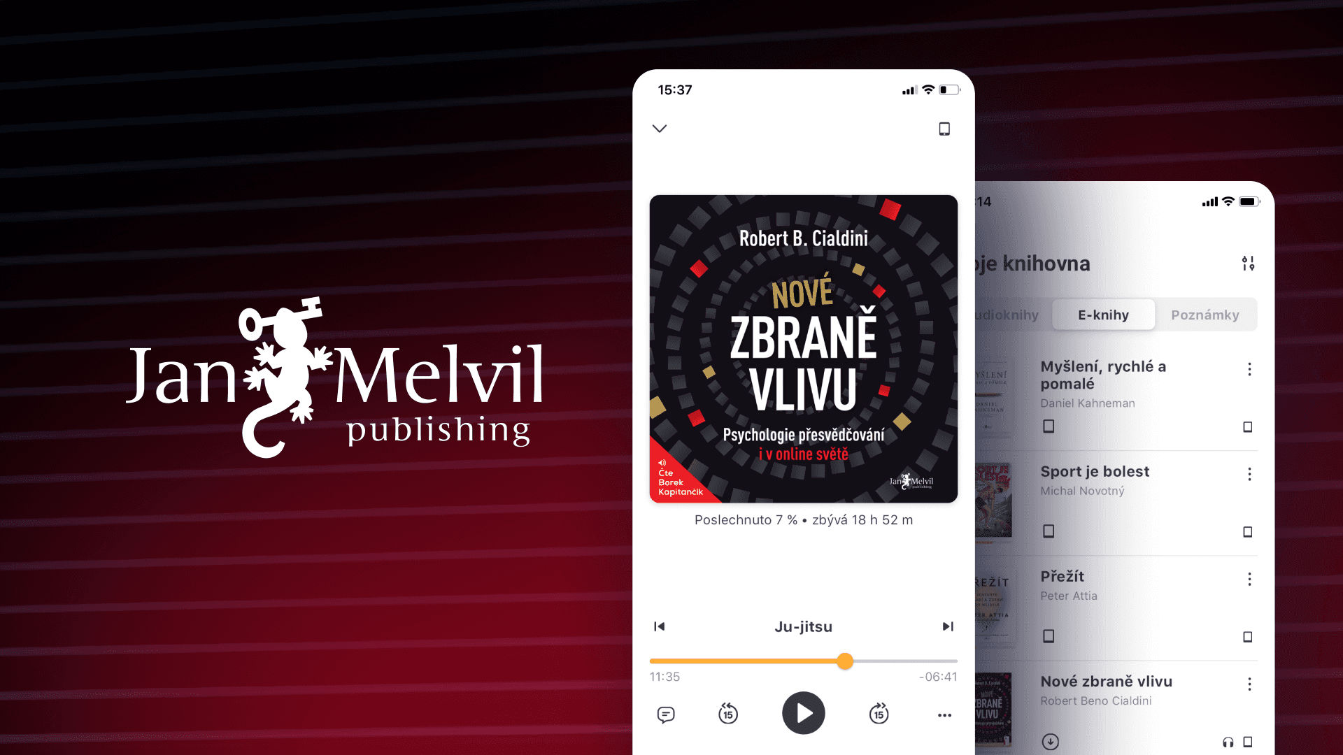 Jan Melvil Publishing mobilní aplikace Flutter