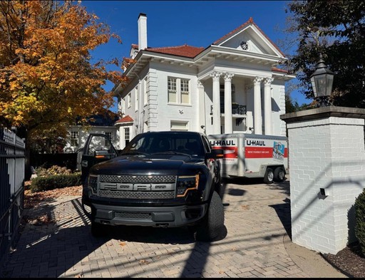 Truck and moving trailer