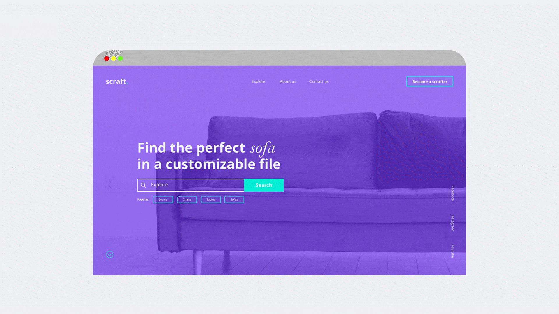Website design that connects craftsman, customers nd designers 