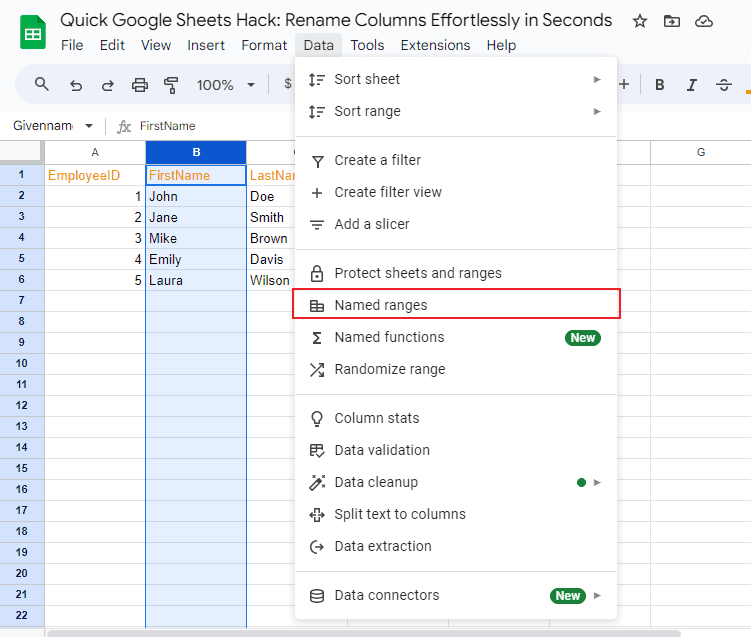 Unlock the Power of "Named Ranges"