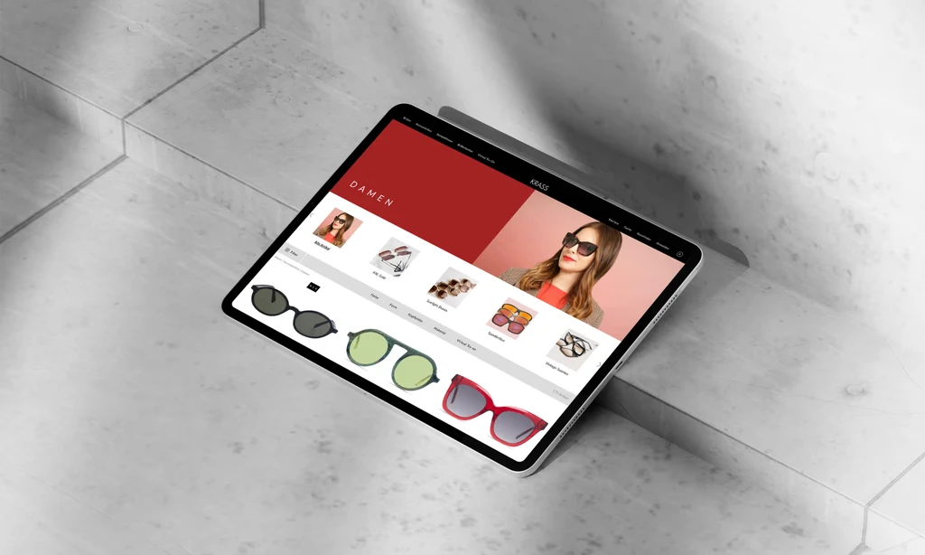 Darstellung Onlineshop von Krass 