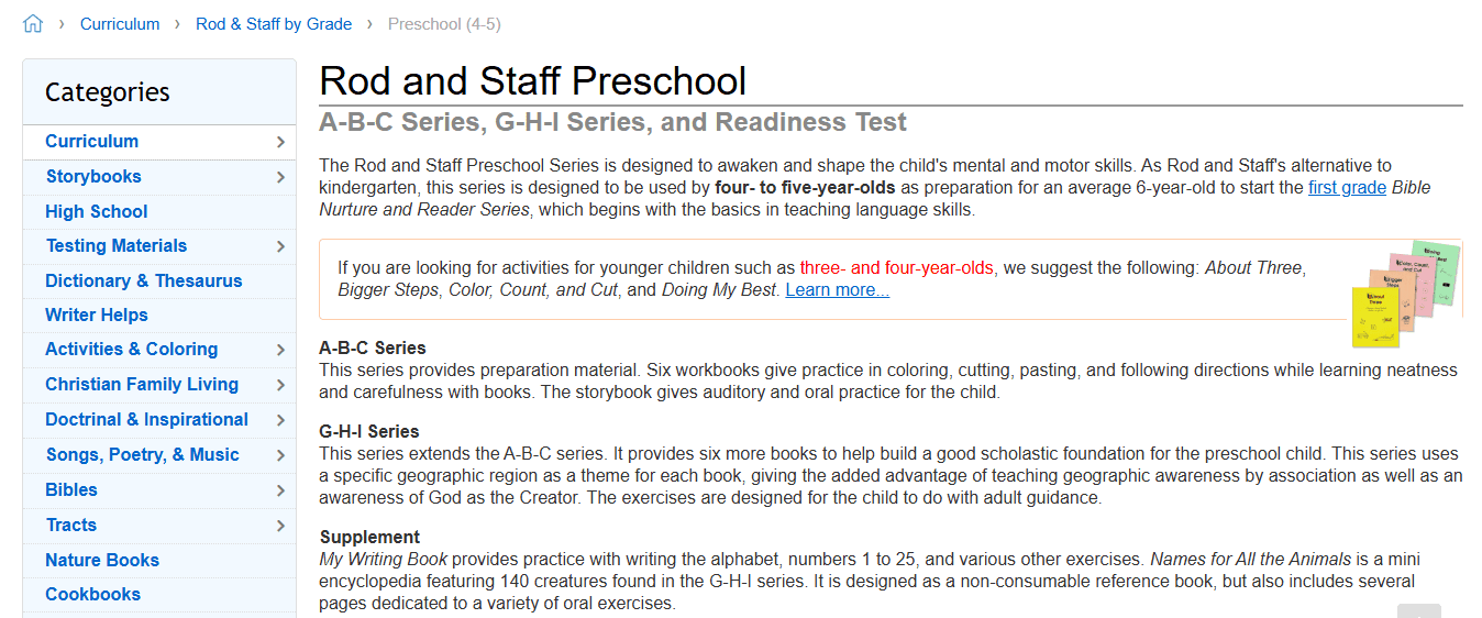 Rod & Staff Preschool