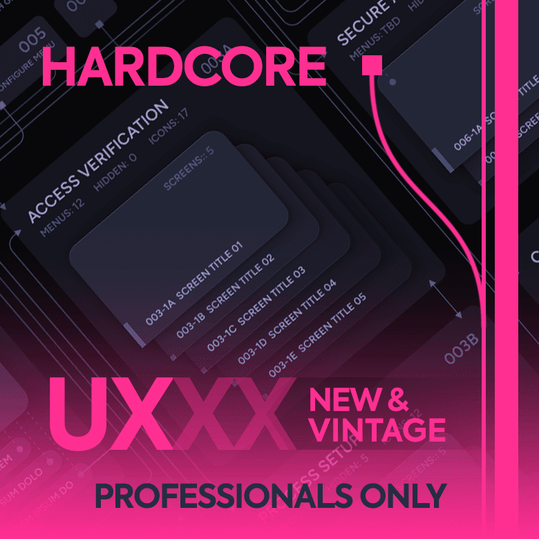 A Preview Image for Hardcore UXXX feature showcasing project wireframes for Intel's canceled Larabee project