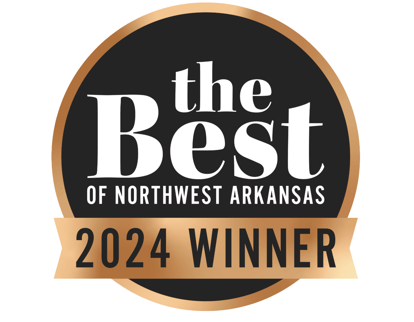 Wags to riches was a recipent of "The Best of Northwest Arkansas 2024 Winner"