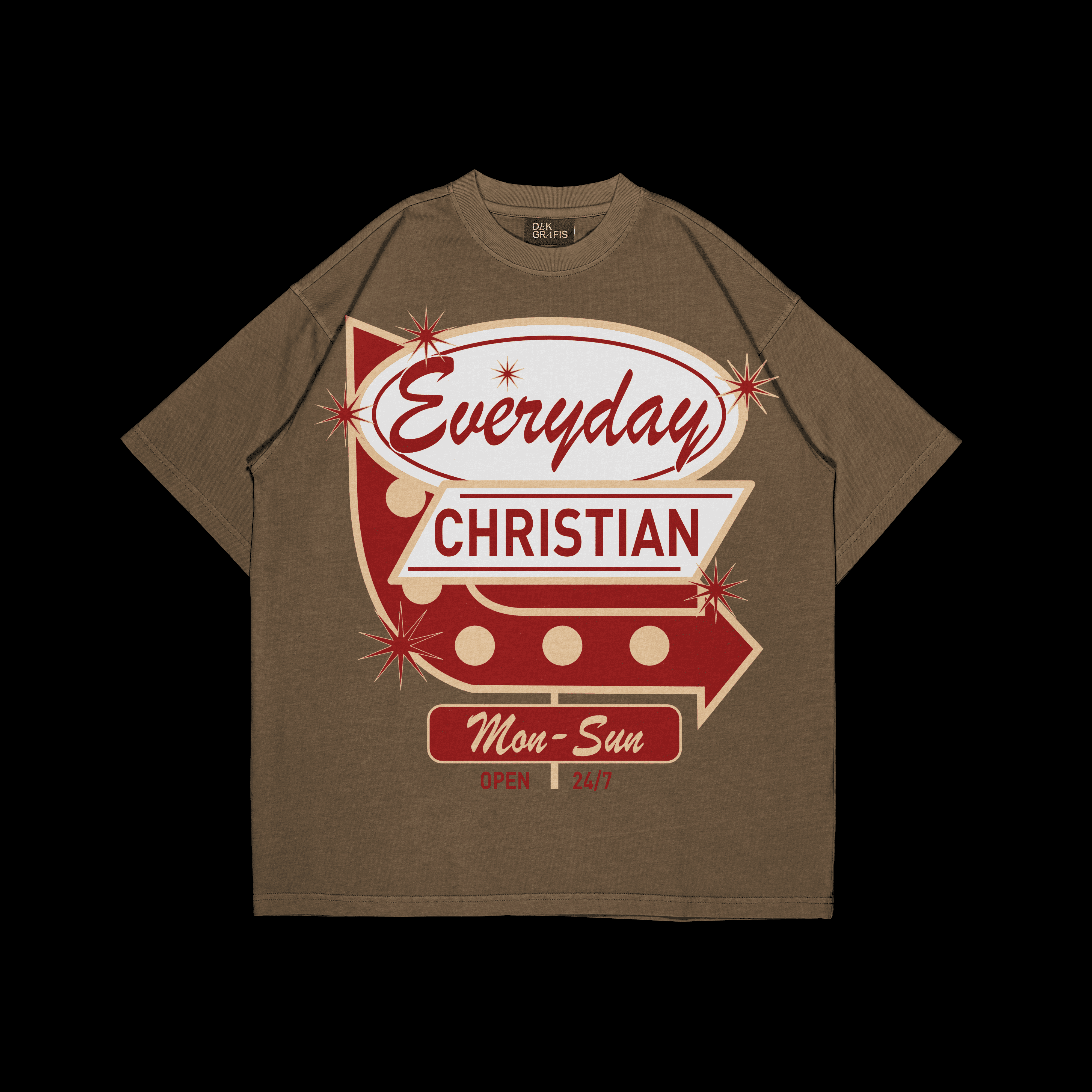 Mock up of Everyday Christian-Tee
