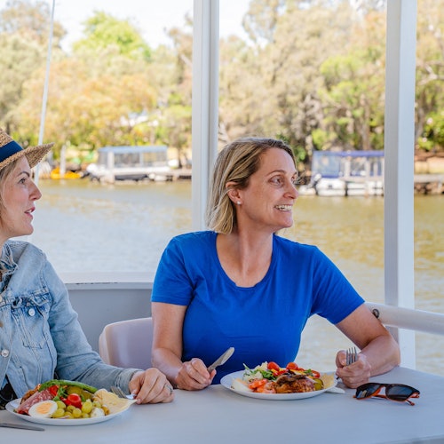 Customers enjoying lunch