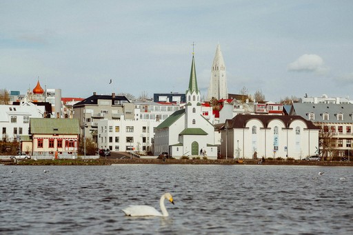 image of Reykjavik and buildings by the water