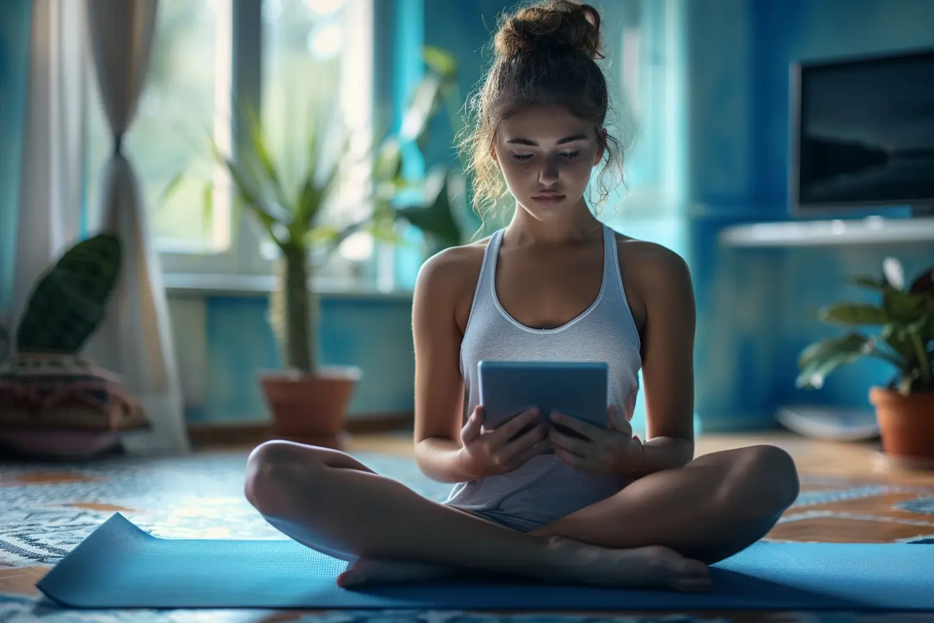 Girl Learning Yoga